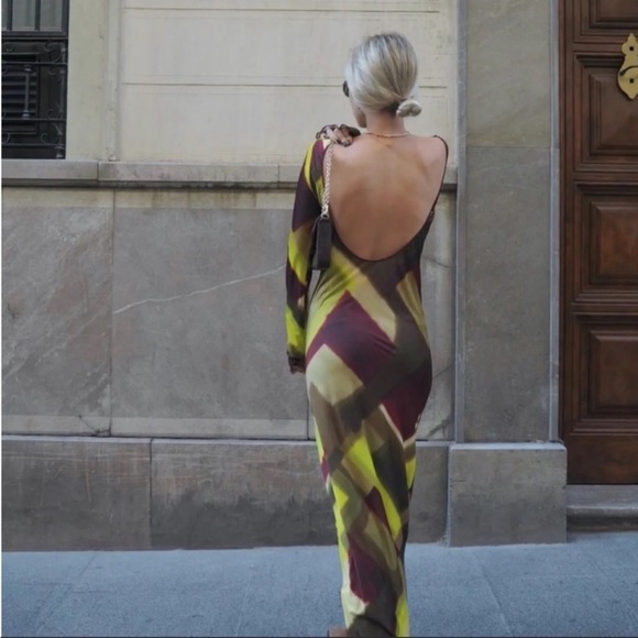 Zara Printed Dress NWT - Picture 3 of 8